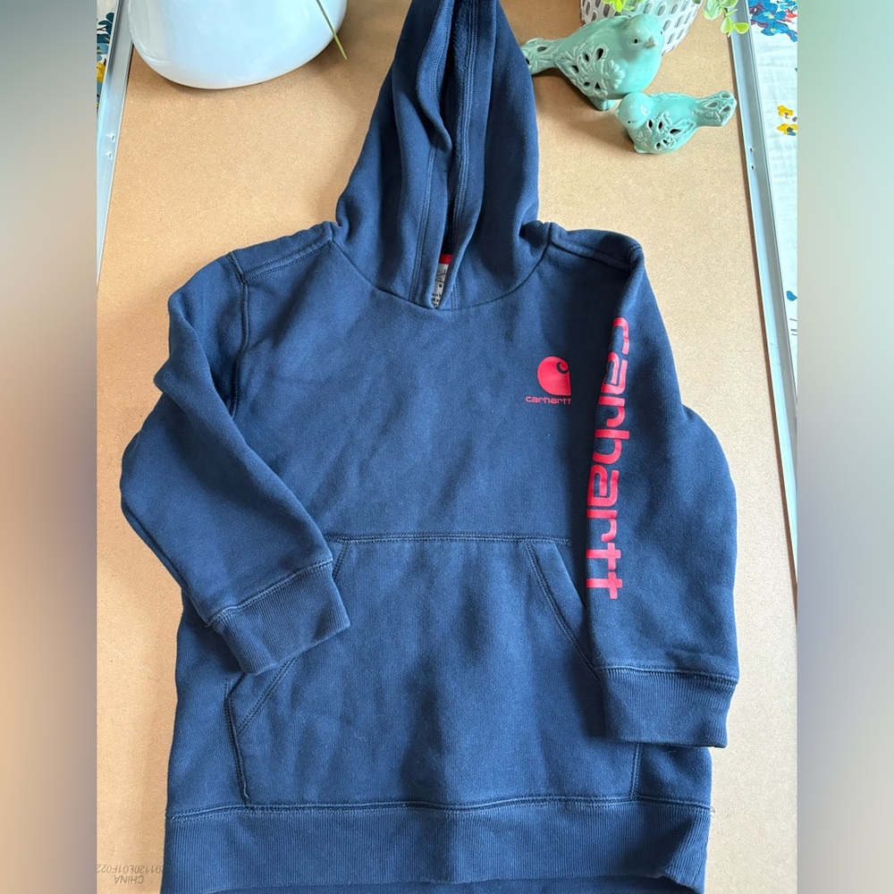 Carhartt Kids' Midweight Logo Sleeve Graphic Hoodie